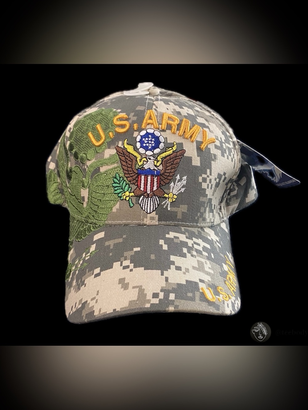 NWT Blue Ocean U.S. Army Digital Camo Baseball Cap High Quality Headwear Hat